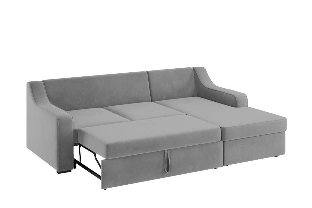 фото Угловой диван «Джексон» с фигурными подлокотниками
