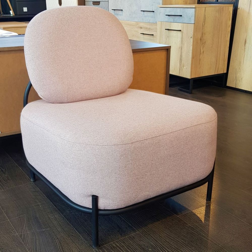фото "Gawaii" Кресло (розовый/черный муар)