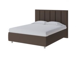 фото PROxSON Кровать Routa без основания (Ткань: Рогожка Savana Chocolate (шоколад)) 120x200