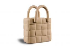 фото MY-D147 Дизайнерская ваза - сумка (бежевый)