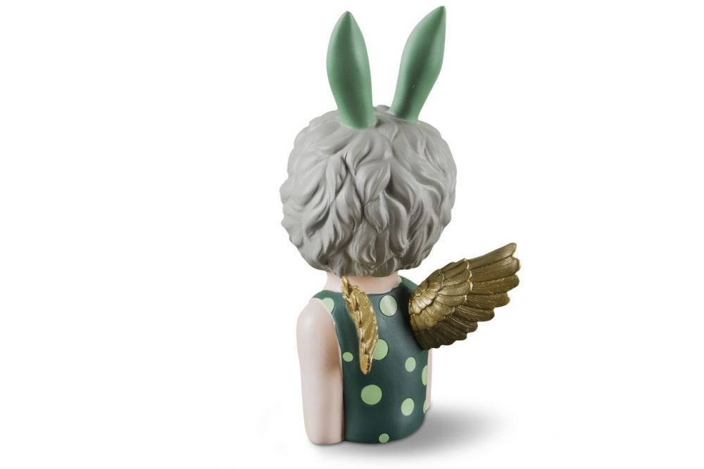 фото MY-D128 Дизайнерская статуэтка - ангел bouble kids (зеленый)