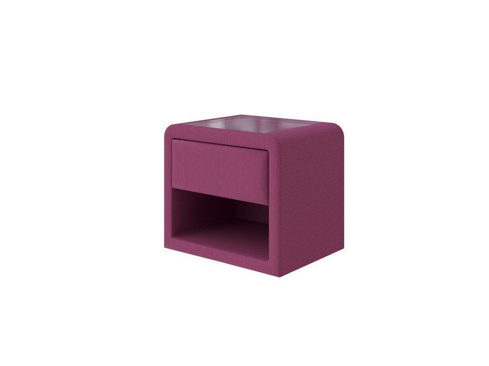 фото PROxSON Тумба Cube (Ткань: Рогожка Savana Berry (фиолетовый)) 52x41