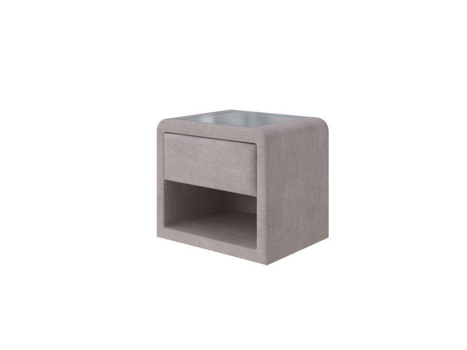 фото PROxSON Тумба Cube (Ткань: Велюр Лофти Бежевый) 52x41