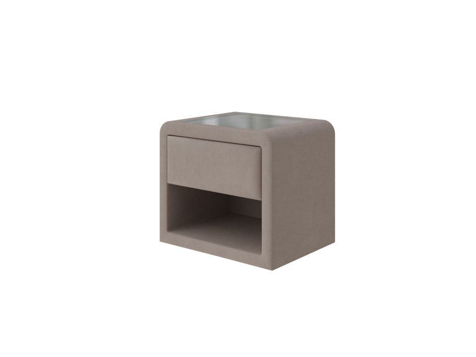 фото PROxSON Тумба Cube (Ткань: Рогожка Тетра Бежевый) 52x41