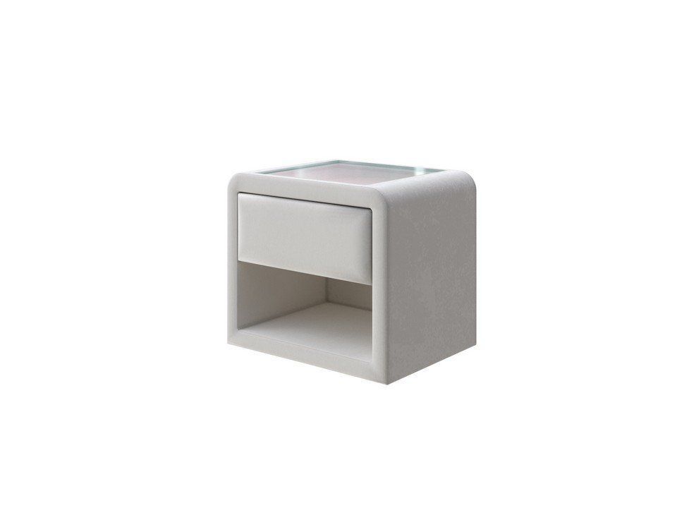 фото PROxSON Тумба Cube (Ткань: Велюр Shaggy Linen) 52x41