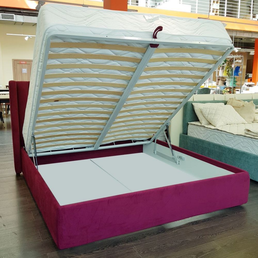 фото "Турин-2" Кровать двуспальная 180х200 (бордо)