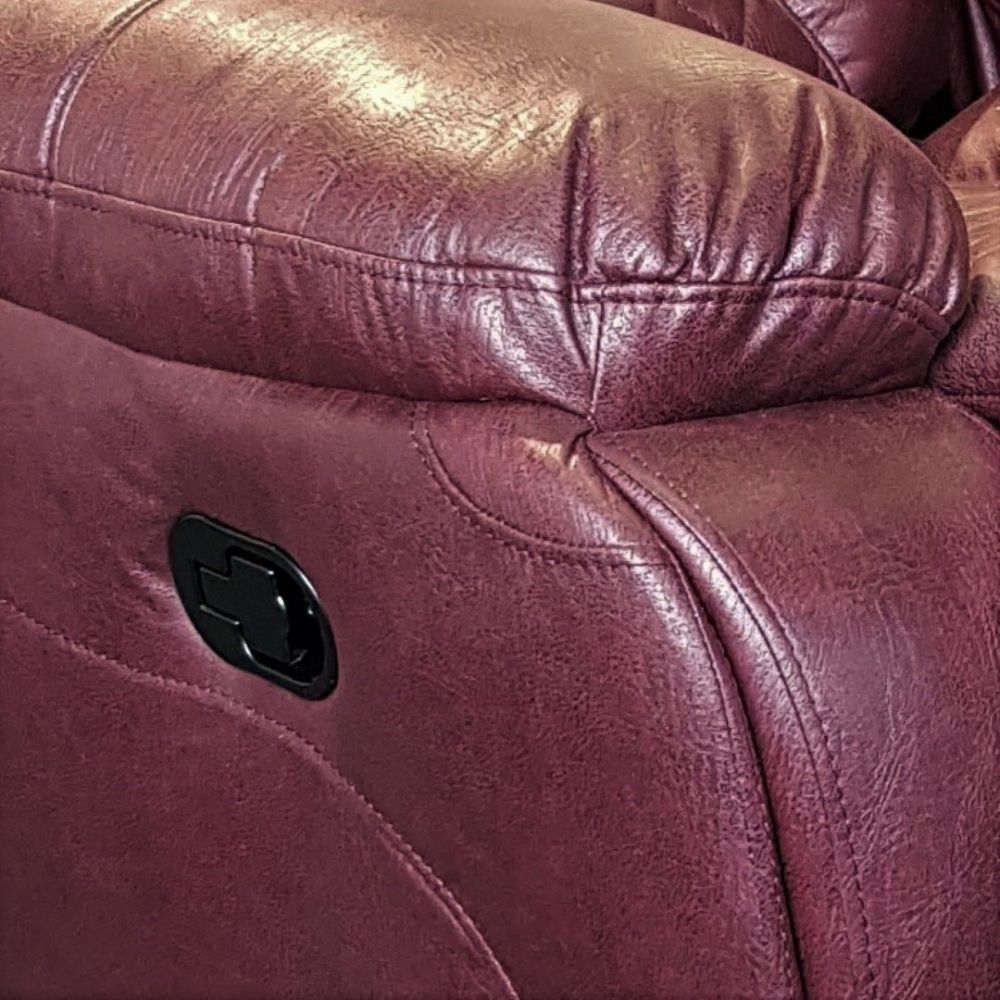 фото "Азалия Люкс" Кресло с мех.реклайнером, вращением и качанием (бордовое)