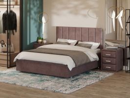 фото PROxSON Кровать Modern Large (Ткань: Велюр Ultra Горячий шоколад) 90x190