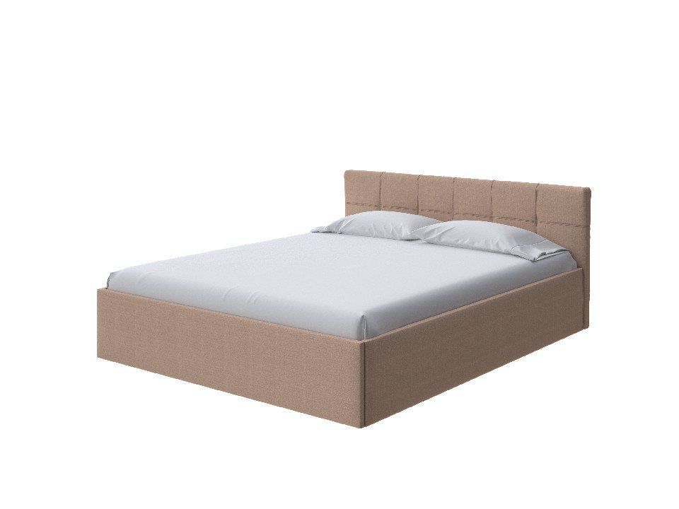 фото PROxSON Кровать Domo Plus (Ткань: Рогожка Savana Camel (бежевый)) 90x200