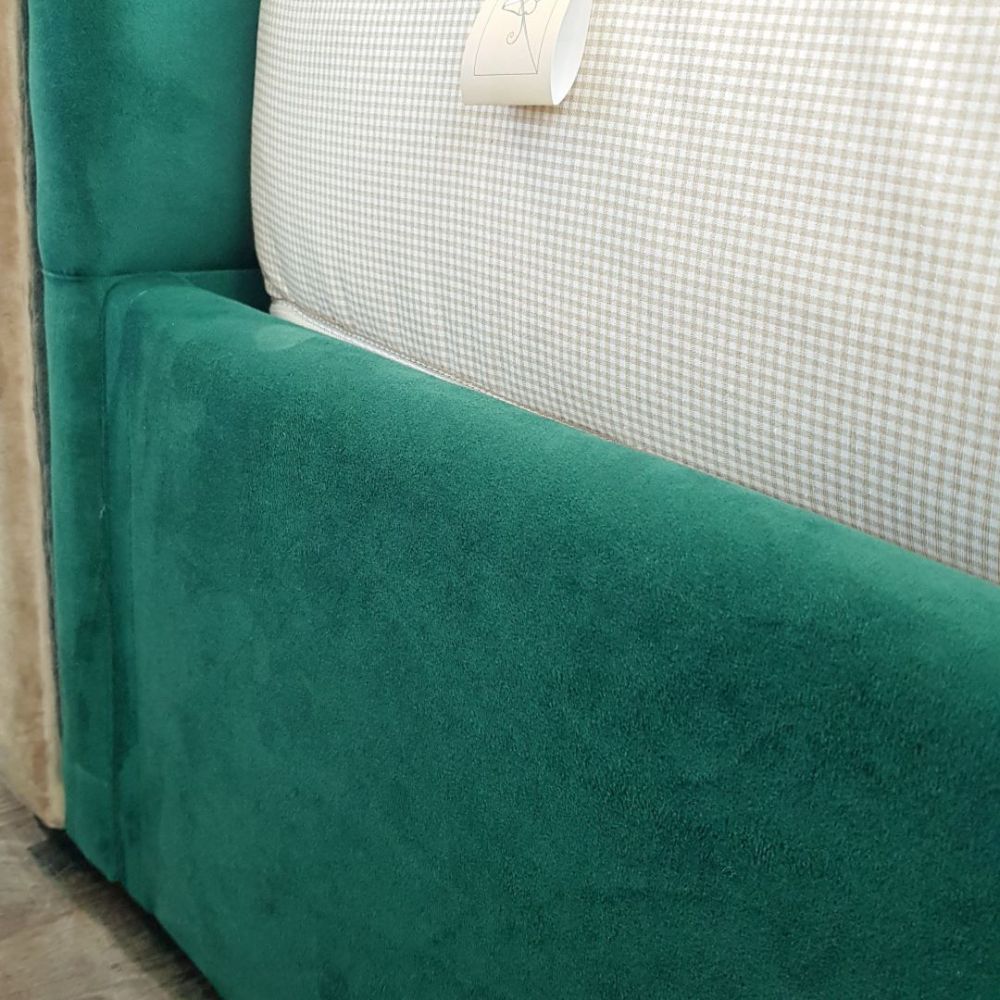 фото "Турин-1" Кровать двуспальная 160х200 (зеленая)