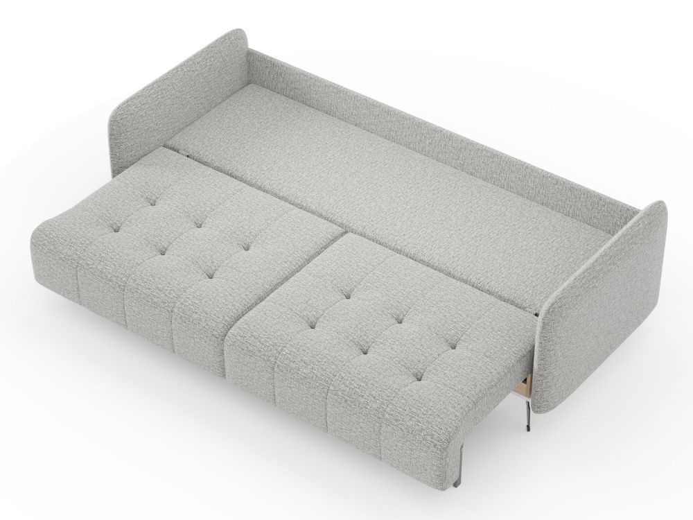 фото Валериан диван трёхместный прямой Светло-серый, ткань RICO FLEX 108