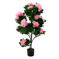 фото Искусственные растения Пион розовый MK-7411-HP 0х0х100 см Темно-зеленый