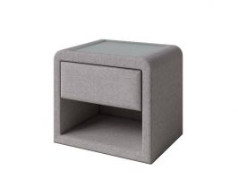 фото PROxSON Тумба Cube (Ткань: Рогожка Nice Кремовый) 52x41