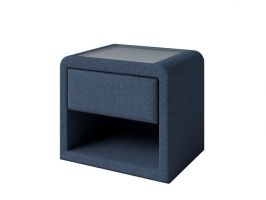 фото PROxSON Тумба Cube (Ткань: Рогожка Nice Океан) 52x41