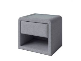 фото PROxSON Тумба Cube (Ткань: Рогожка Nice Серебряный) 52x41