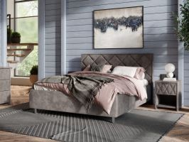 фото PROxSON Кровать Jasmin без основания (Ткань: Велюр Sohu Латте) 200x200